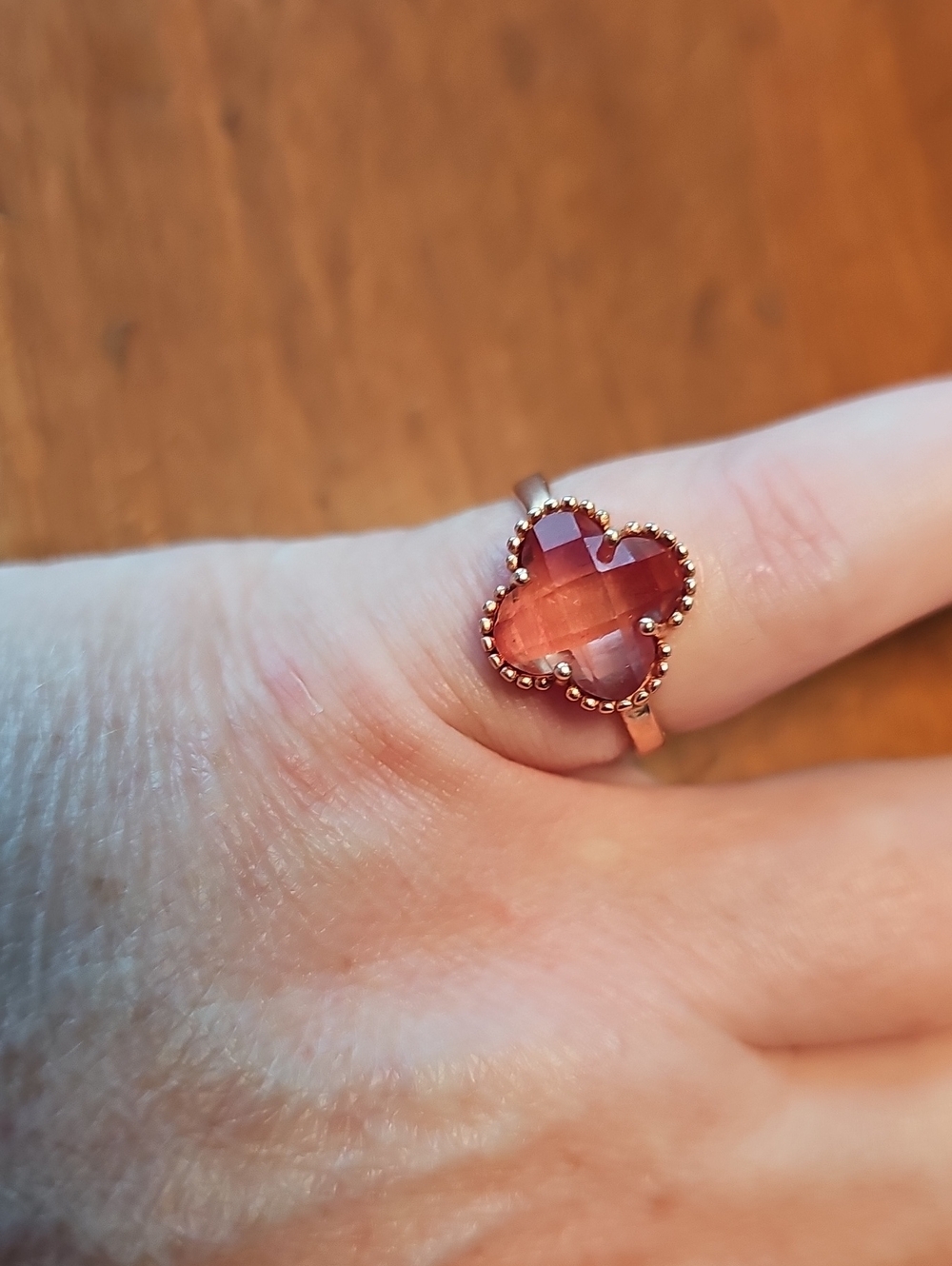 Sterling Faux Zultanite Ring Size 8.5